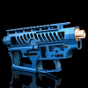 Mancraft CNC M4 Speedsoft body blue anodized
