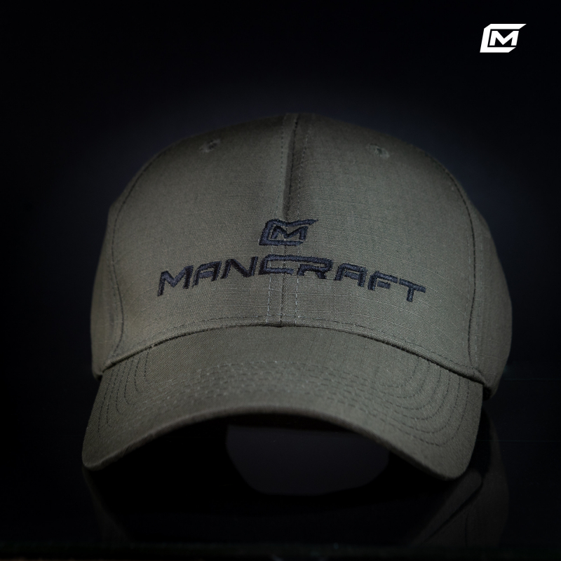Genuine Mancraft ripstop hat with logo.